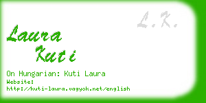 laura kuti business card